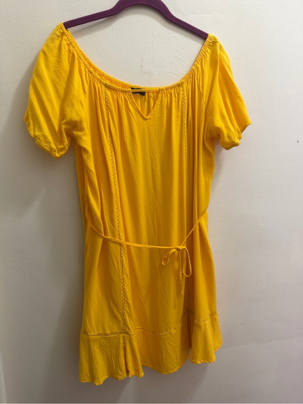 Cotton On yellow flowy dress
